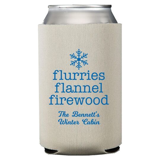 Flurries Flannel Firewood Collapsible Huggers